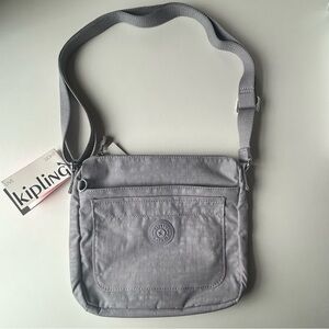 Kipling Light Gray Crossbody Bag